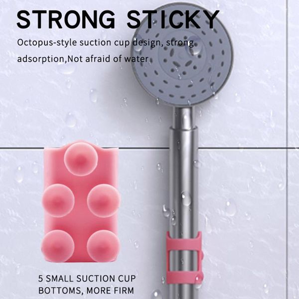 

shower bracket fixed seat head nozzle suction cup accessories punching bathroom rain base bath accessory set