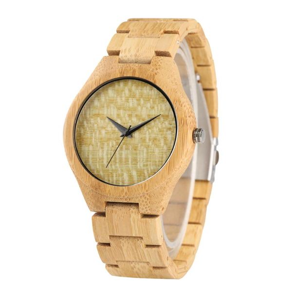 

wristwatches creative design 100% bamboo case watch men light weight men's sport watches bracelet clasp timepieces relogio masculino 20, Slivery;brown