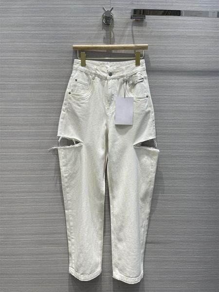 

women's jeans 2021 autumn fashion hollow high waist straight for women, Blue