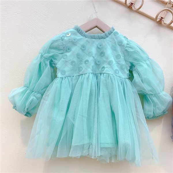 

girl's dresses 2021 style girls dress ruffles fashion spring cotton full sleeve kids clothes 1-6 years a, Red;yellow