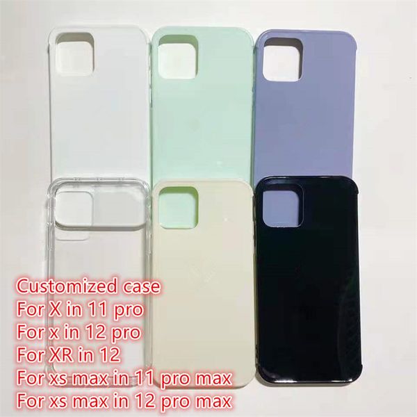 Capas de celular macias em TPU adequadas para iphone X em 13 pro 12pro XR in12 xs max a 13pro max 12promax capa antiderrapante para celular