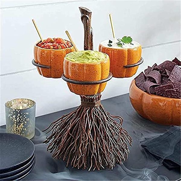 Piatti Piatti Zucca di Halloween Resina Frutta Snack Piatto Cestino essiccato Caramelle Supporto per torta Insalatiera Decorazioni per feste