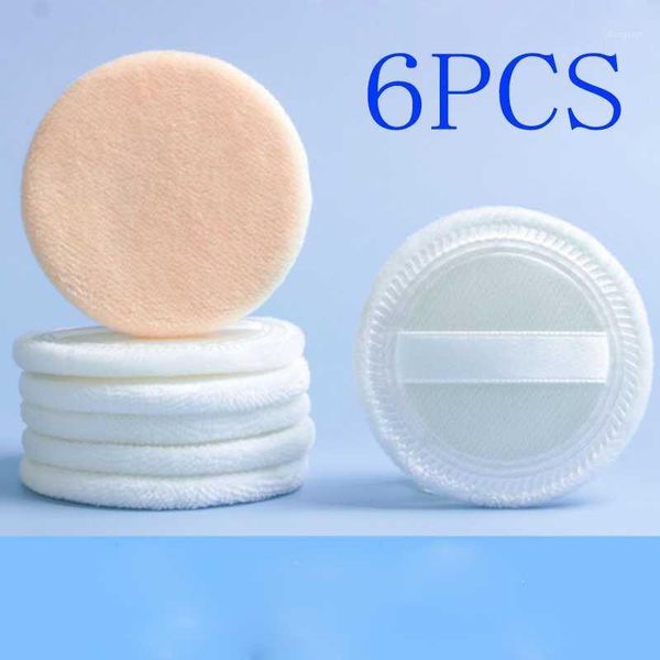 

arrivals 6pcs women beauty facial face body powder puff cosmetic makeup foundation soft sponge girl lady gift sponges, applicators & cotton1