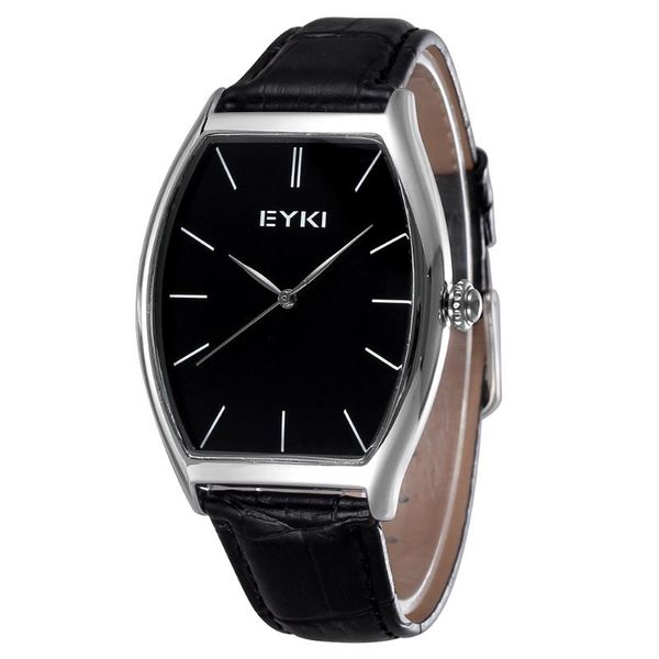 

wristwatches 2021 men's and women's watches leather strap fashion casual quartz watch couple relogio masculino, Slivery;brown