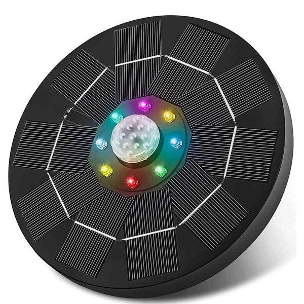 

garden decorations 99 -solar fountain pump,floating water with colorful light,solar powered pump for bird bath pond fish tank