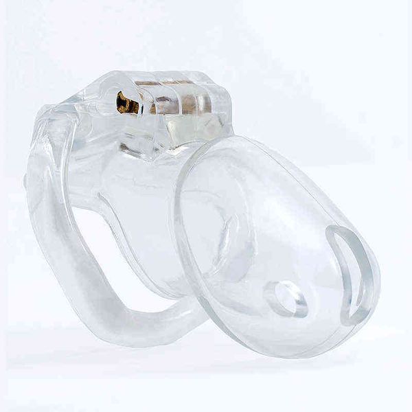 Nxy Cuckrings Plastic Mean Chastity Reep Device Маленький петух Клетчатка с 4 Кольцо Penis Block BDSM Fetish Bondage Stop Masturbation Секс-игрушки для мужчин 0214