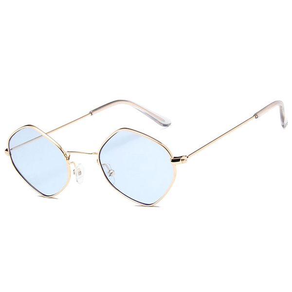 

women's polygon sunglasses brand designer sunglasses women fashion polygon frame mixed color sunglasses retro ladies glasses, White;black