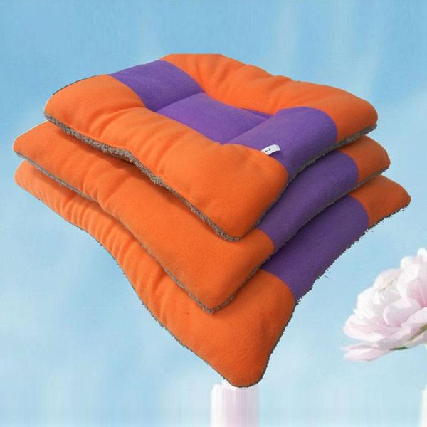 

dog blanket winter cat bed mat foot print warm sleeping mattress small medium dogs cats coral fleece pet supplies 7sizes car seat covers