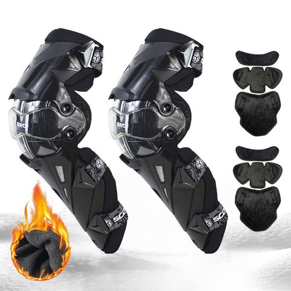 Motorcycle Armor Scoyco Joelho Almofada Homens Protetora Engrenagem Gurad Protetor Rodiller Equipamento Motocross Joelheira Moto #