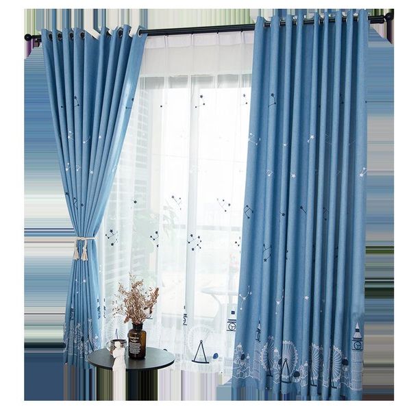 

curtain & drapes meteor linen pastoral modern simple living room bedroom children's embroidery