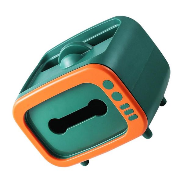 

1pc paper box desktowel household storage (orange green) tissue boxes & napkins