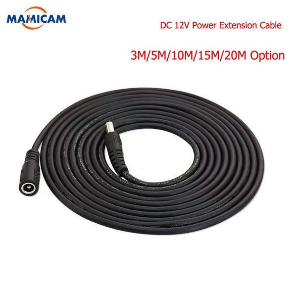 

dc 12v power extension cable 5.5mmx2.1mm/20 ft plug for cctv camera 12 volt cord ip cameras