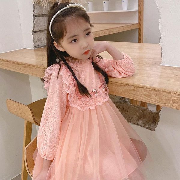 

girl's dresses girl dress kids babyÂ party evening gown 2021 classic warm plus velvet thicken winter autumn princess cotton children clo, Red;yellow