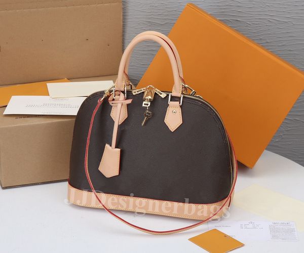 

two size 32cm 25cm alma bb fashion women shoulder bags messenger leather handbags shell wallet purse ladies cosmetic crossbody bag tote