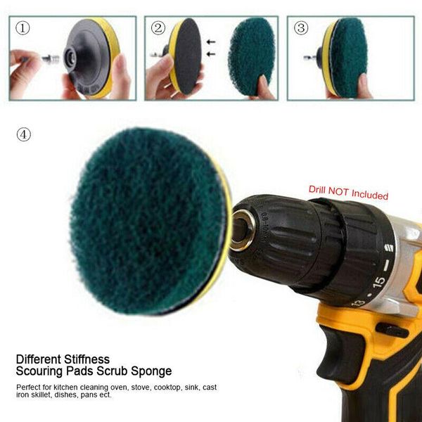 

car sponge cleaning drill brush professional 21pcs accessories kit