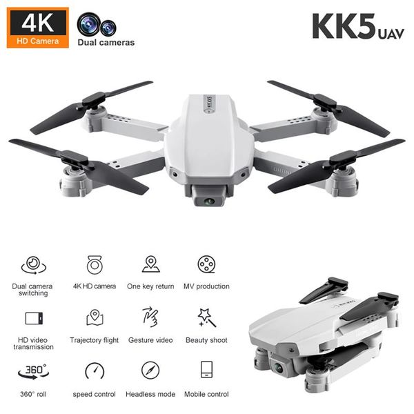 

mini drone 4k professional quadcopter with dual camera visual 1080p wifi fpv drones rc helicopter height preservation