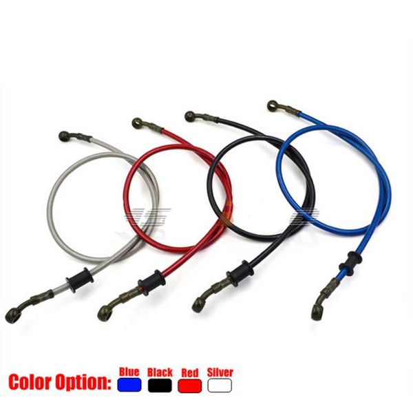 

motorcycle brakes 50cm - 120cm degree connector hydraulic brake clutch cable oil hose line pipe braided steel for atv dirt pit bike