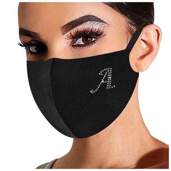 

washable fabric mask mascarillas masque anonymous mask dust-proof windproof black mask halloween cosplay 2021