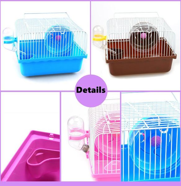 

small animal supplies transparent hamster cage toy color chassis villa package set