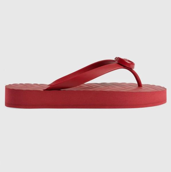 Sandalo infradito donna Chevron Flatform Suola in gomma Lady Beach Slip On Slides Designer infradito a forma di V 35-42