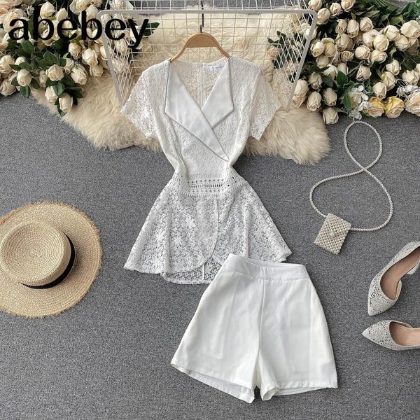 

women's tracksuits women spring retro suit short sleeve loose casual +high waist wide leg pants two piece set, Gray