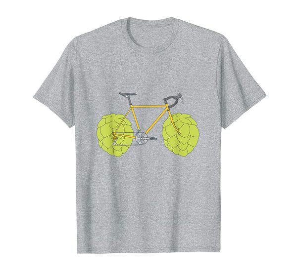 

hop bike t-shirt - beer bicycle tee shirt for a cyclist, White;black