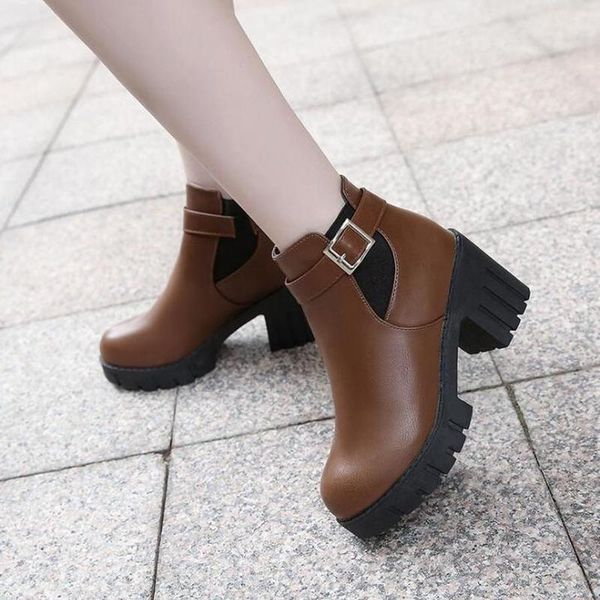

boots autumn winter women suede female side zipper vintage fashion ankle 2021, Black