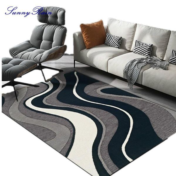 

sunnyrain 1-piece abstract area rug for living room and carpet kitchen bedroom rugs washable carpets
