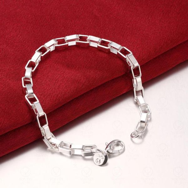 

charm bracelets for women long checkered listings fashion jewelry christmas gifts 925 sterling silver, Golden;silver