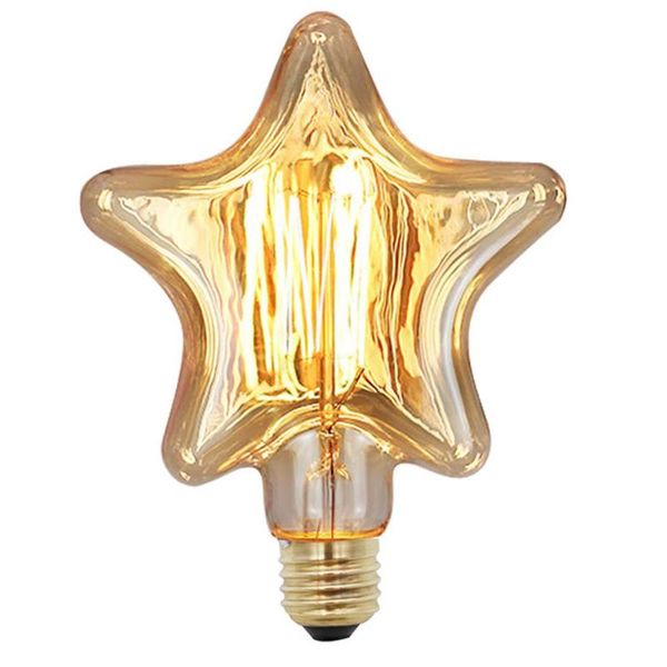 

bulbs e27 220v led lamp five-pointed star retro style chandelier decoration