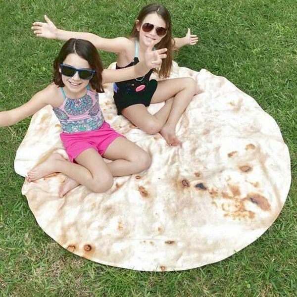 

towel 2021 150cm 3d color printing circle yoga mat large round blanket with tassel mexican biscuits beach tapestry background