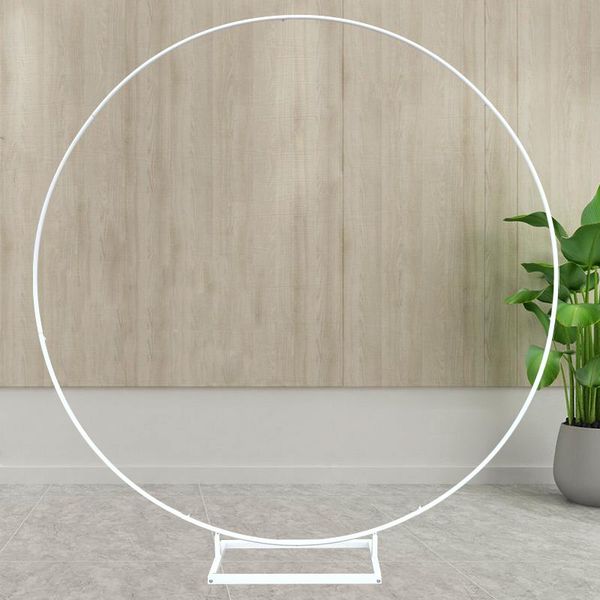 

party decoration iron circle wedding arch frame mariage children birthday diy balloon scene background wall