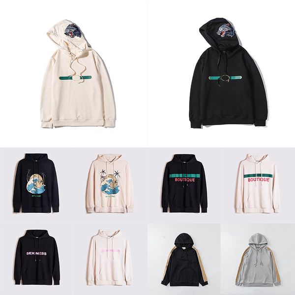 

men and women fashion animal reflective fall/winter casual pullover, Black