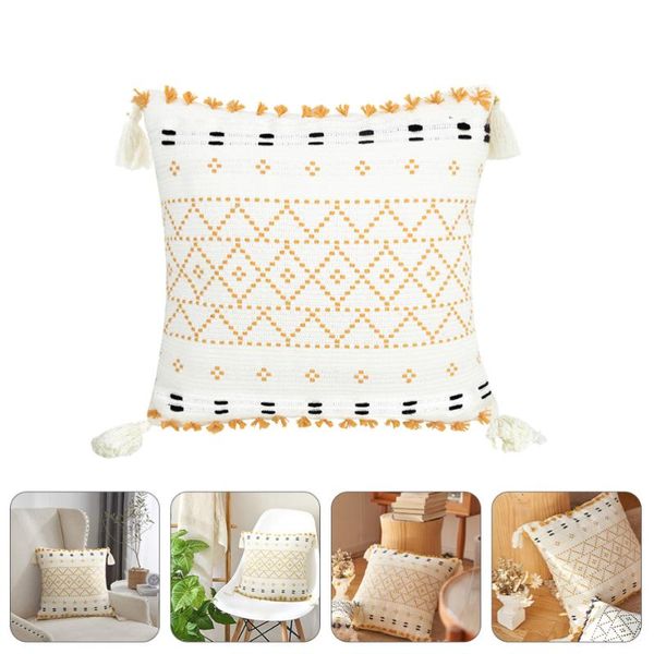 

pillow case textured cushion cover creative cotton shell square pillowcase