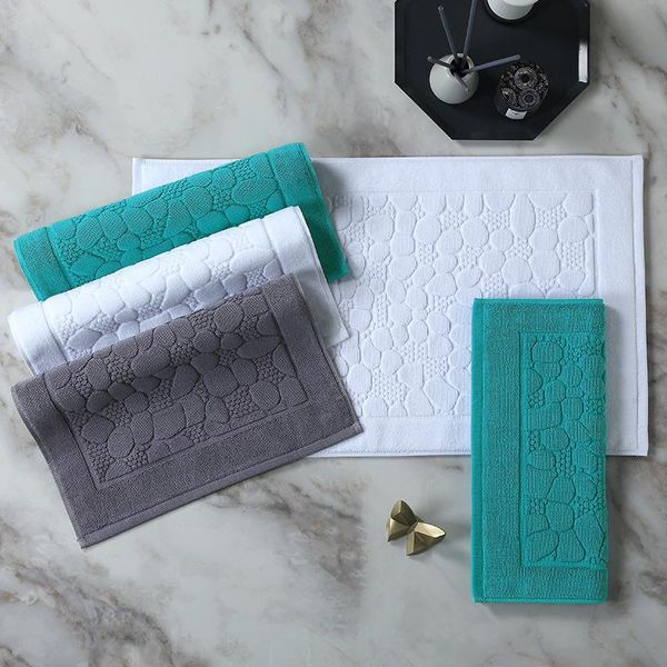 

bath mats cotton floor towel bathroom non-slip rugs absorbent pad no shedding el mat baÃ±os accesorio moderno