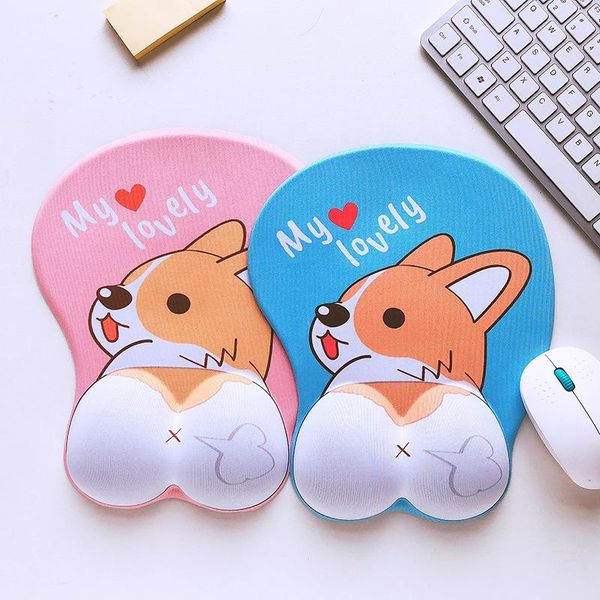 

mouse pads & wrist rests pad silicone 3d cartoon explosion non-slip bowl holder can be used for office