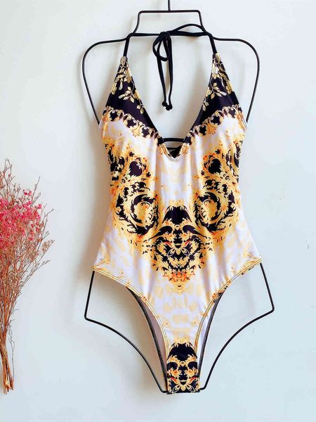 

piece bikinis women flower print bathing suits vintage swimwear summer bandage beach wear swim suit plus size s-xl, White;black