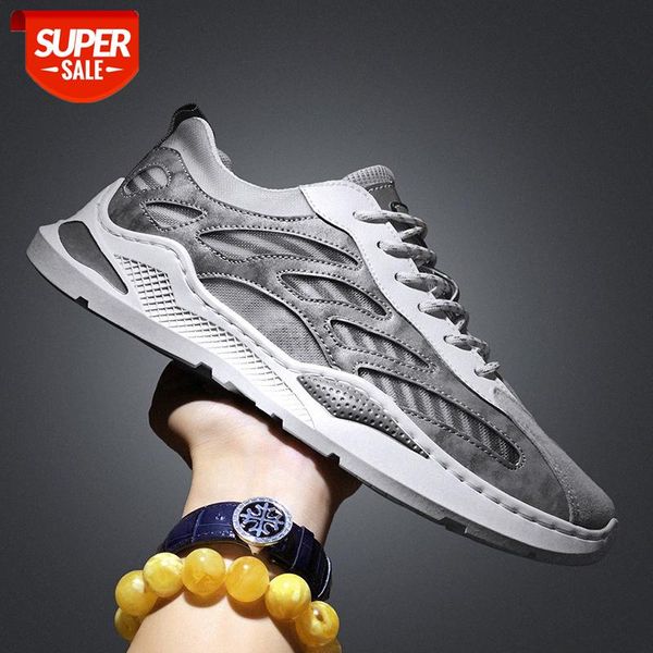 

summer breathable mesh sports running shoes trendy korean men's casual thick-soled old #5c6a