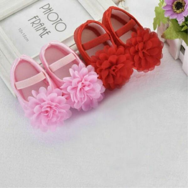 

first walkers infant baby girls lace floral soft sole crib non-slip sneaker princess shoes 0-18months