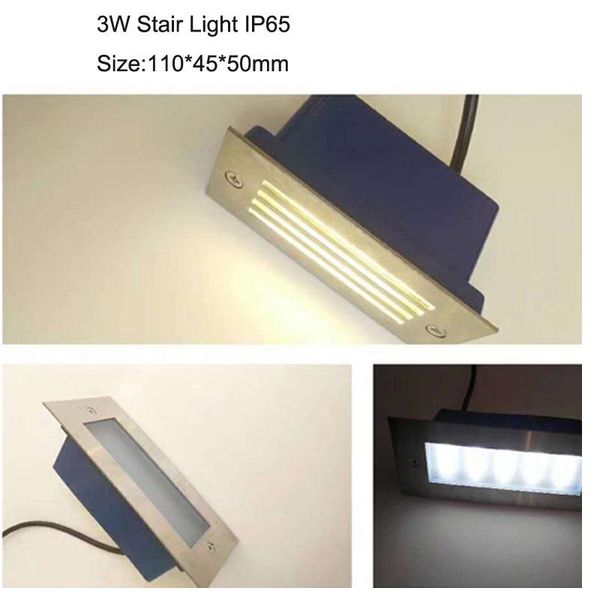

outdoor wall lamps ac110v ac220v factory price 110mm 3w 4pcs led step light