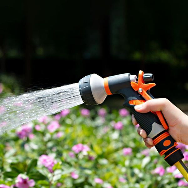 

watering equipments household spray nozzle gardening hose guns car washing cleaning tool high-pressure sprinklers eight forms