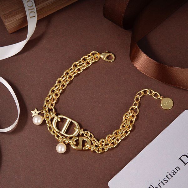 

design jewelry gold letter layer bracelet for women, Black
