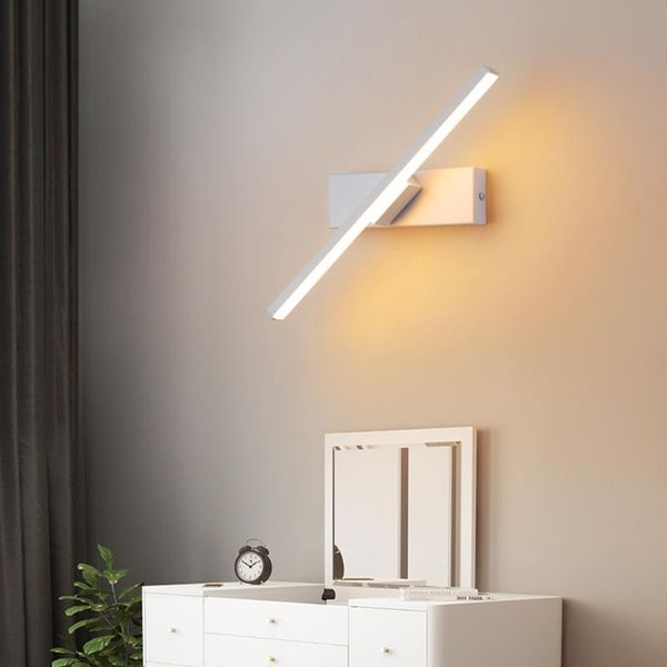 

modern led wall light home bedroom bedside lamps nordic living room minimalist creative stair aisle revolve loft lamp