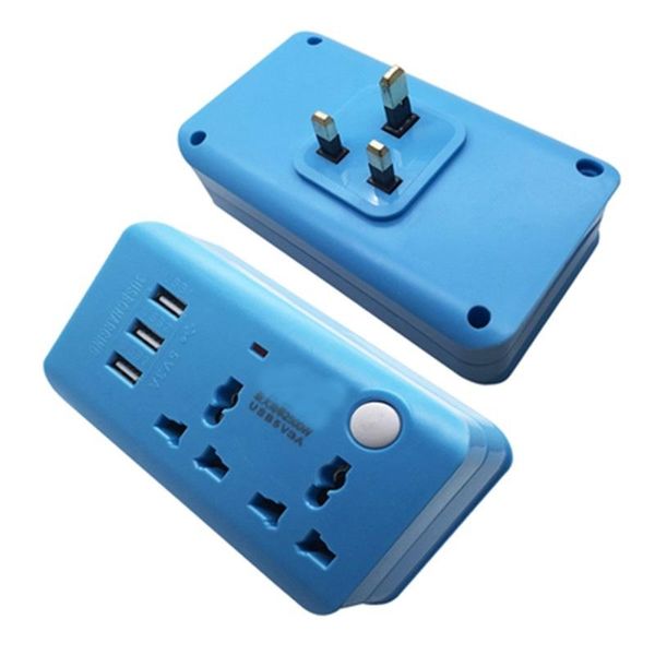 

smart power plugs 5v 3a 3usb eu uk wireless strip 16a universal wall outlet 2500w plug adapter european extension socket blue green pink