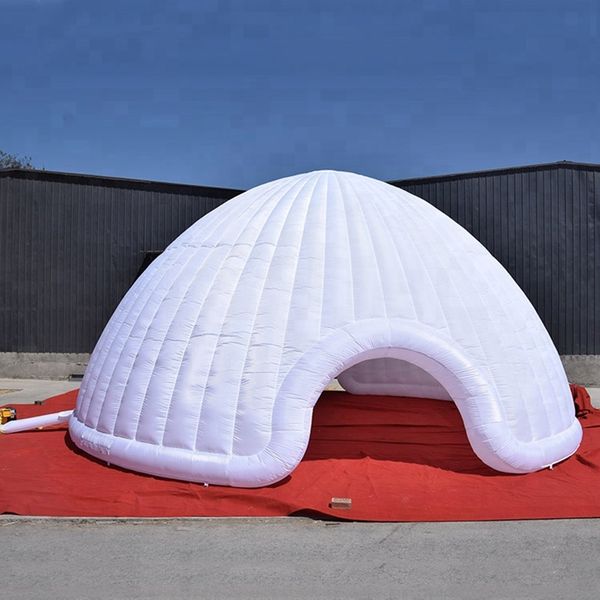 

selling large inflatable igloo tent, white party dome house, yurt tent with led light for outdoor parties or events