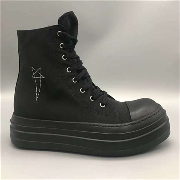

boots breathable summer women thick sole black stretch fabric platform atty