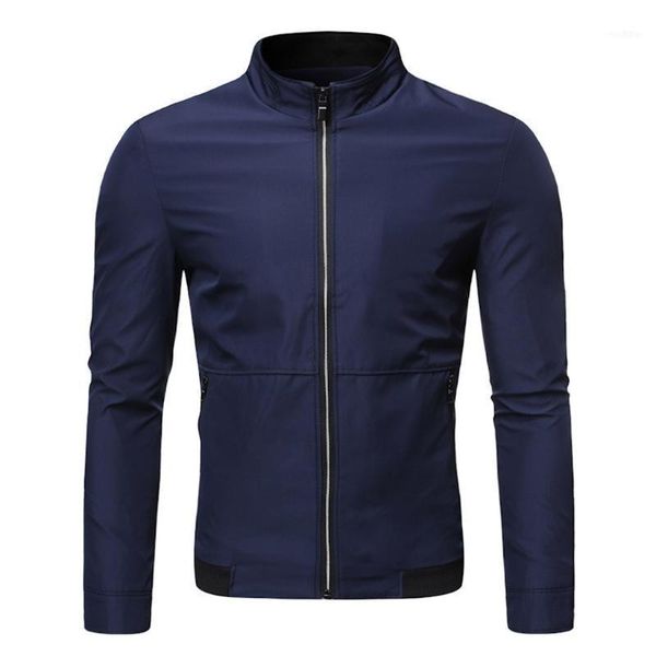 

nice slim fit warm coats autumn winter men's lightweight windproof packable jacket solid color jackests outwear coat 1, Black;brown