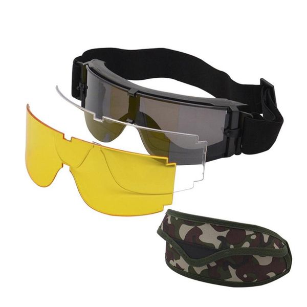 

outdoor eyewear army tactical glasses paintball shooting windproof military goggles anti-uv protection