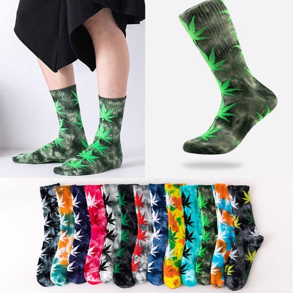 Herrensocken Frühlings- und Sommerprodukte Krawatte Dye Tube Männer Frauen Street Skateboarding Ehepaar Trend Sport lang