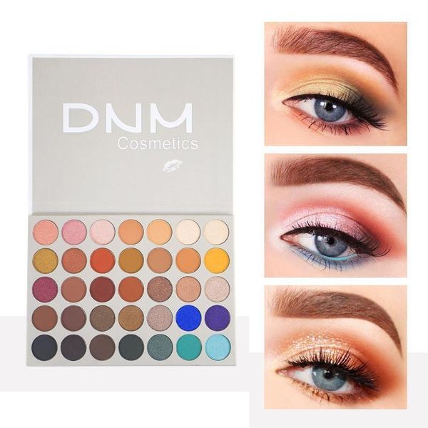 

35-color shimmer matte eyeshadow palette waterproof smudge-proof easy to color eye shadow 56g1